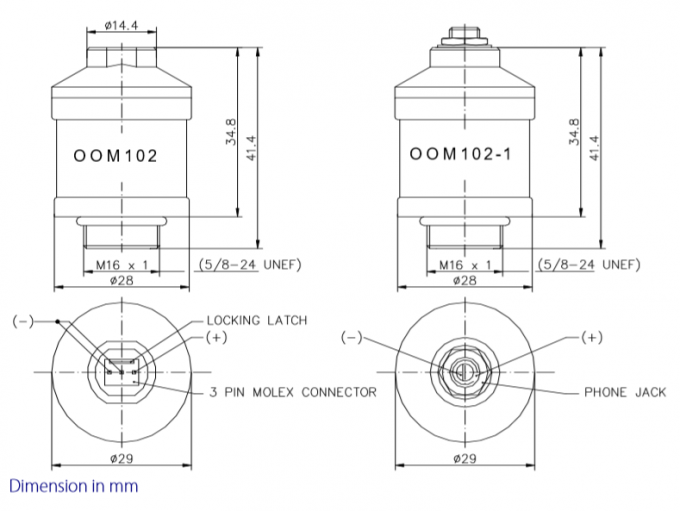 OOM102 Envitec Medical Oxygen Sensor Biały kompatybilny z czujnikiem MO2-01 O2 Cell 0