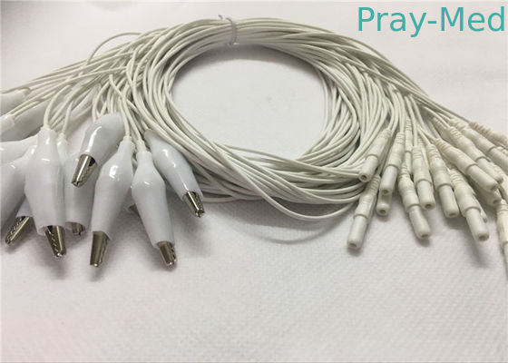kupować Din 2.0 Style Eeg Cup Elektrody Kabel, 1,2 m Kabel Alligator Eeg przewody produkcja online