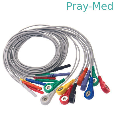 kupować Din 1,5 Holter Record 10 odprowadzeń Kabel pacjenta TPU do aparatu EKG produkcja online