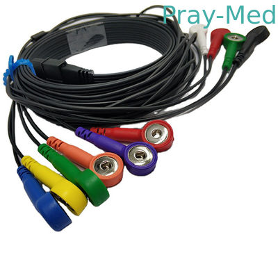 kupować Schiller Ecg Holter Cable Kompatybilny z MS-12 Niebieski 10 Lead Snap TPU Jacket produkcja online
