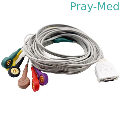 kupować Biocare IE10 19-pinowy kabel EKG Holter 10-przewodowe złącze zatrzaskowe Kurtka TPU produkcja online