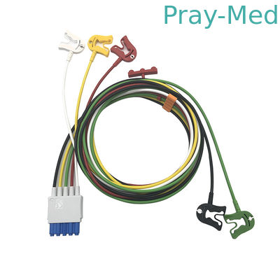 kupować Długość 0,9 m 5 odprowadzeń M1971A Kabel pacjenta EKG z klipsem TPU Jacket produkcja online
