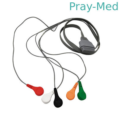 kupować Kabel Holter 5 odprowadzeń EKG, kabel złącza monitora Edan SE2003 / SE2012 Z 16 pinami produkcja online