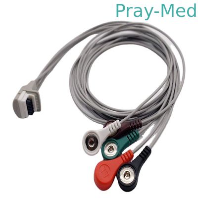 kupować Zastosowano 3-kanałowy 5 odprowadzeń EKG Kabel Mortara H3 + Małe, nowo zdefiniowane rejestratory Holtera produkcja online
