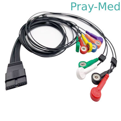 kupować Holter EKG Kabel TPU 1,2 m 10 odprowadzeń dla Schiller MT-200 MT-101 produkcja online