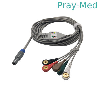 kupować Złącze Din AHA 3/5 odprowadzeń Kabel Biosys Ecg Złącze 6-stykowe IEC/AHA produkcja online