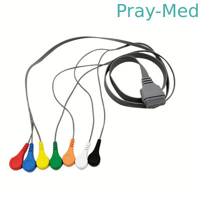 kupować 16-stykowe złącze Kabel pacjenta EKG Materiał TPU Edan 5/7/10 odprowadzenia do SE-2012 / SE-2003 produkcja online