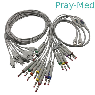 kupować Edan 18 prowadzi kable ekg ekg do SE-18 SE-1515 TPU o podwójnej długości szpilki produkcja online