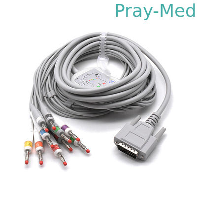 kupować Nihon Kohden 10/12 Lead EKG Cable With Resistor Grabber / Banan 3m/10ft produkcja online