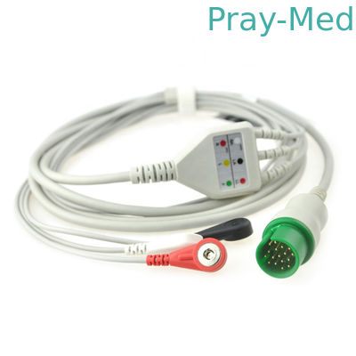 kupować Kabel EKG o średnicy 4,0 mm Spacelabs, kabel ekg 3/5 odprowadzeń 17-pinowy z przewodem ołowianym produkcja online