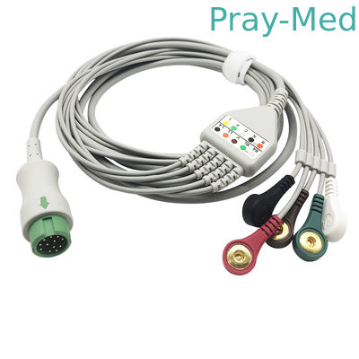 Kabel pacjenta dla pacjenta z umywalką Mindray Beneview T5 / T8 dla kanału Datascope o średnicy 4,0 mm