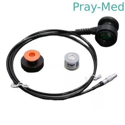 Oryginalny uchwyt obudowy czujnika tlenu medycznego Drager 8606055 z kablem do Fabiusa