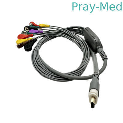 Kompatybilny kabel Holtera Nalong RAGE-12 EKG 10 odprowadzeń Materiał TPU