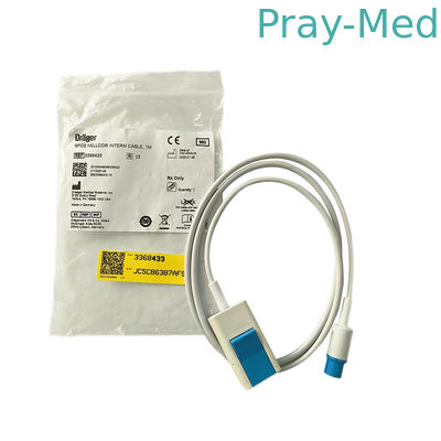 Oryginalny Drager Siemens SpO2 Adapter Kabel rozszerzający 3368433 7pin 1M