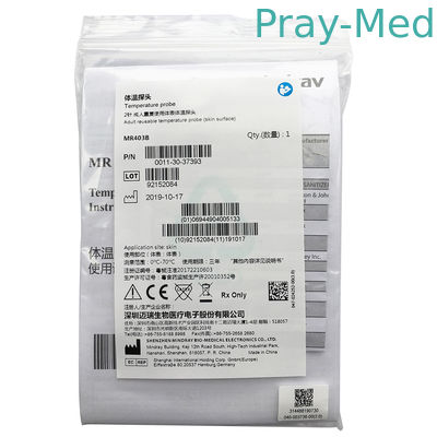 Oryginalny Mindray 2pin wielokrotnie używalny sondy temperatury powierzchni skóry MR403B MR404B
