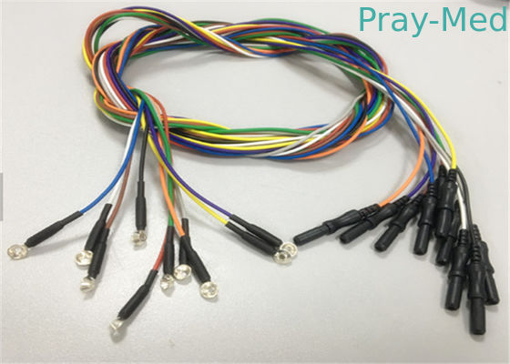Pojedyncze Pojedyncze Pojedyncze Kable EEG Z Pozłodkowane Srebrne 10 mm EEG Elektrody Dyskowe
