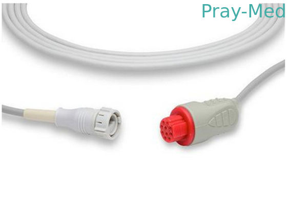 GE Datex Ohmeda Ibp Cable 10 Pin Connector Szary HP Ibp Cable 3M
