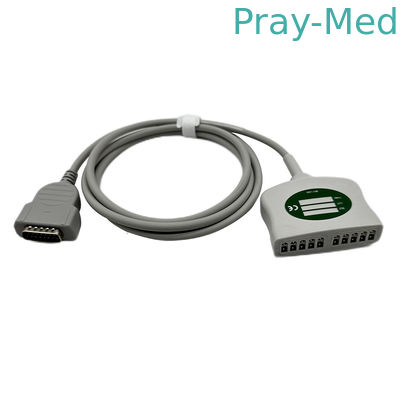 GE Marquette MAC EKG Trunk Cable 12leads 2104723-001 22341809 AHA IEC 2.4M DB15 Connector