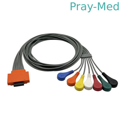 EKG Holter Kabel do kardioliny Walk400h 5 7or10 Lead Snap Connector 16pin
