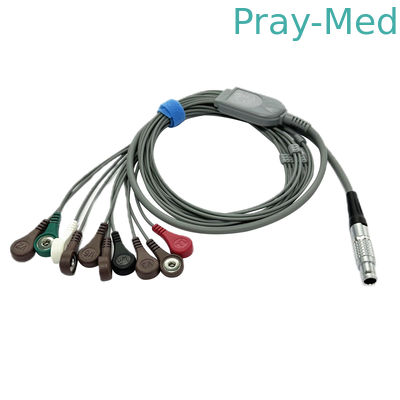 Kompatybilny Landcom 10-lead Recorder EKG Holter Kabel snap, 10pin konektor