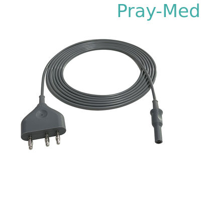 Precyzja 4,0 mm PVC wielokrotnie używalny elektrokirurgiczny kabel endoskopowy do zastosowań chirurgicznych