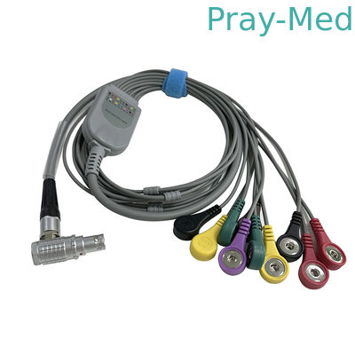 GE SEER EKG Holter Cable 7 Lead 0,9m Snap Connector 2107228-001