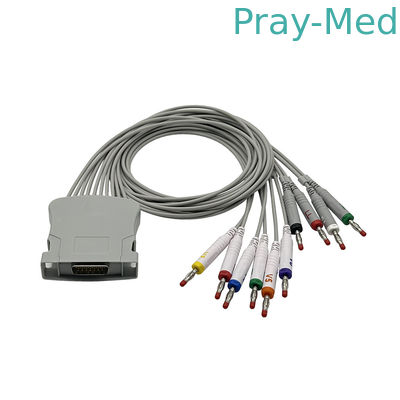 Kompatybilny z Midmark ECG Kabel 10-Ołowiu Bananowe przewody 3-100-0203