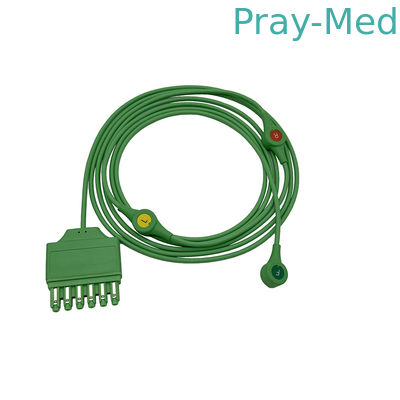 Wielokrotnie używalny Drager 3 Leadwire EKG MonoLead Cable ECG Leadwire Snap MS14555