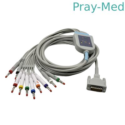 Schiller AT1 / 2 Kabel EKG z długim złączem DB 15 PIN Złącze 5.0mm Dia