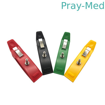 Elektrodę elektroniczną wielokrotnego użytku w medycynie Elektrokardiogram Agcl Metal Material 4 szt. / Zestaw