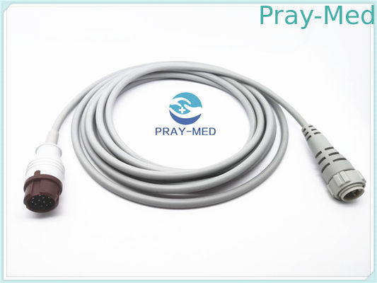 Mindray PM9000 Invasive Blood Pressure Cable 4mm Średnica Z Medix Yoke Side