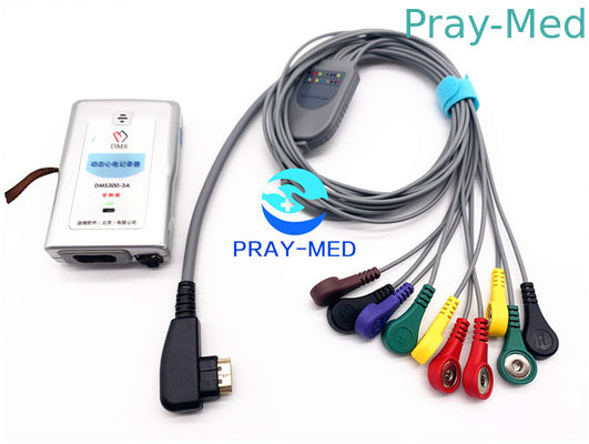 Kabel pacjenta DMS Holter EKG DMS300-3A Holter Drut Materiał TPU z 10 odprowadzeniami