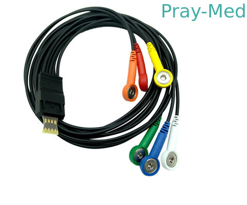 Kabel elektrody Schiller 6 odprowadzeń 1,1 m Ecg do MT-200 MT-101