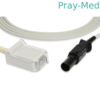 Szaro-biały kabel adaptera Spo2 2,4 m 7-pinowa kurtka z TPU 700-0002-00