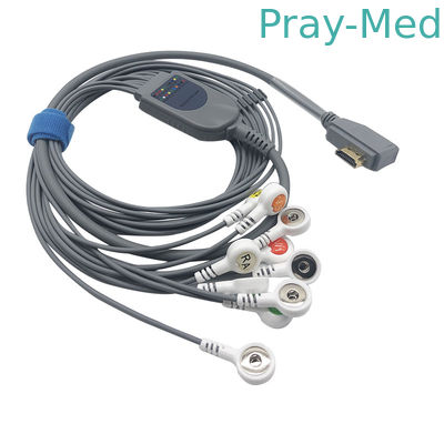 EKG 10 odprowadzeń 1,1 m Przewody ekg do złącza HDMI systemu nagrywania Smart Holter