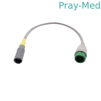 Comen 12-pinowy kabel adaptera Spo2 Przedłużacz czujnika Spo2 Szary kolor