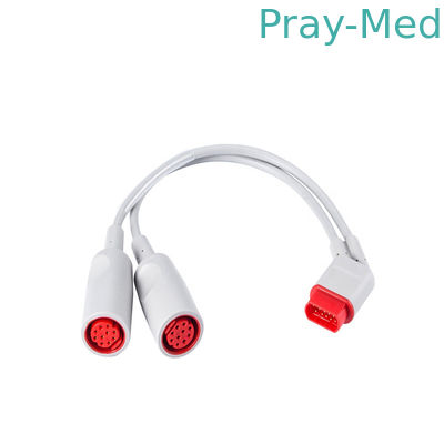 Siemens Drager SC6002 XL Podwójny kabel konwertera IBP, kabel adaptera IBP 16pin