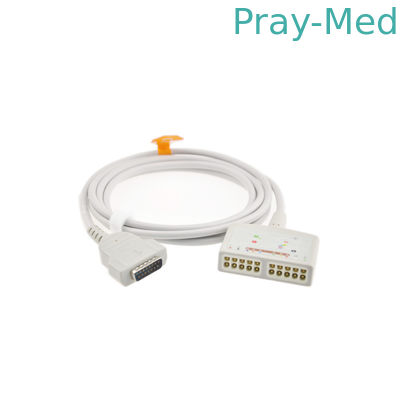 GE Marquette Mac kabel tronco EKG GE, 10 odprowadzeń, 2,4 m Z 10 przewodami odprowadzeniowymi Model MAC500 / 1100
