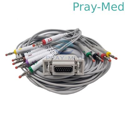 Siemens / Hellige 10 odprowadzeniowy kabel EKG z bananem 4.0 3.6m AHA/IEC
