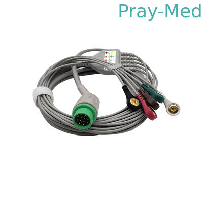 Biolight 5-odprowadzeniowy EKG Jednorazowe przewody EKG 12-pinowa kurtka TPU