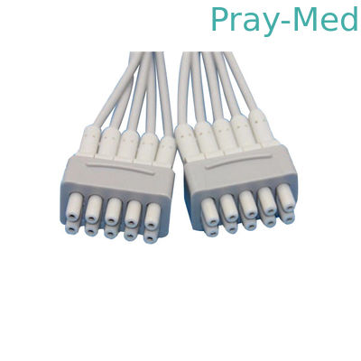 Hellige / GE MAC500 Ekg Wires, Ekg Kable Medyczne Z Bananem 4.0mm / Clip