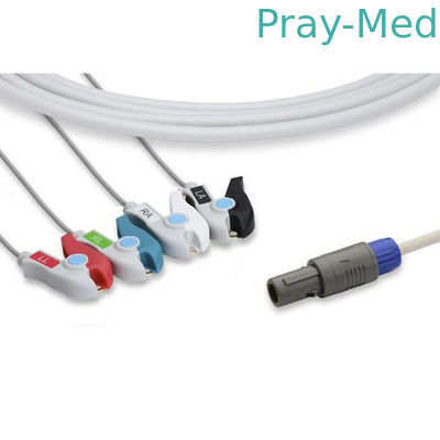 Kabel pacjenta z przewodem ołowiu Petas 4 z 6 pinowym chwytakiem / zaciemnieniem 0,7 kg Ciężar
