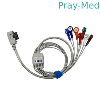 Kable Holter North East 7 odprowadzeń z osłoną z TPU o długości 0,9 m