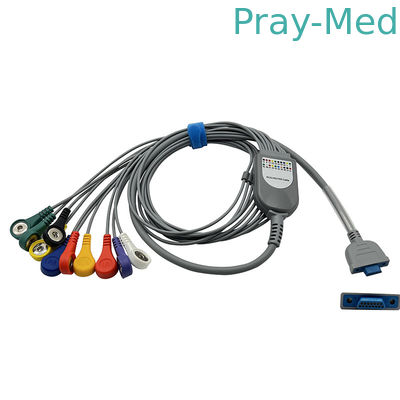 Pengyang 10 Lead Holter Kabel EKG 15-pinowy zatrzask dla dorosłych / dzieci