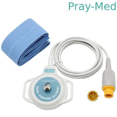 US Fetal Monitor Toco Transducer 6-pinowe złącze 2.2m Szary kabel TPU