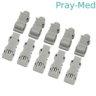 Plastikowe miedziane klipsy do EKG Banan 4,0 mm DIN 3,0 mm 10 sztuk / zestaw