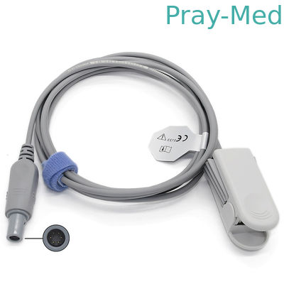 Edan Adult Spo2 Sensor 6-pinowe złącze 60 stopni 3m kabel płaszcza TPU